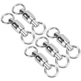 thumbnail image 2 of Fishing Rolling Swivel Connector, Effectively Save Your Time Not Easy To Wind Around With High Tensile Strength Stainless Steel Bearing Swivel  For Fishing 4#, 2 of 8