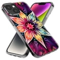 thumbnail image 2 of MUNDAZE Apple iPhone 14 Plus Shockproof Clear Hybrid Protective Phone Case Mandala Geometry Abstract Star Pattern Cover, 2 of 5