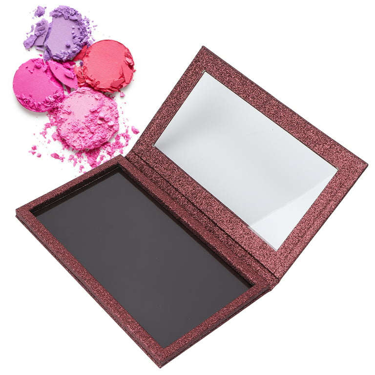 Octpeak Makeup Palette,Empty Makeup Display Pans Eyeshadow Lipstick Blush  Storage DIY Professional Palette Burgundy,Empty Palette 