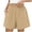 Khaki, variant on Womens Cargo Pants Women Flare Cigarette - Zip Fly Business Black XXL