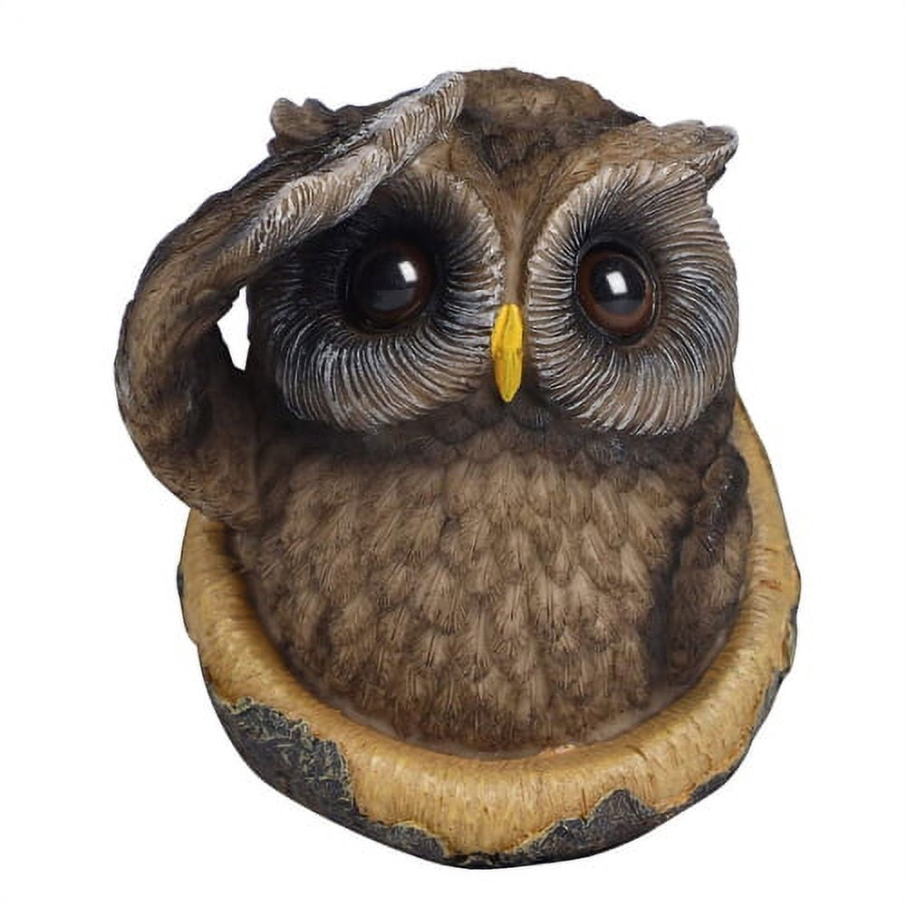 Zhaomeidaxi Tree Faces Garden Decor Owl Tree Hugger Polyresin Outdoor Owl Decor Owl Statue Outdoor Clearance Garden Peeker Yard Art Decoration for Garden Decoration