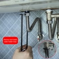 thumbnail image 3 of Callipe Multifunctional Sink Wrench Heavy Duty Carbon Steel 360 Degree Rotation Faucet Tool Flexible Plumbing Wrench, 3 of 8