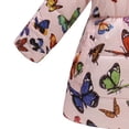 thumbnail image 2 of Hicidod Winter Jacket for Girls Fur Brimmed Hooded Long Sleeve Warm Down Coat Printed Fleece Lined Thicken Windproof Waist Coat, 2 of 4