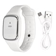 thumbnail image 1 of Reloj repelente de mosquitos ultrasónico Carga rápida Función de reloj de 3 engranajes Pulsera de insectos USB ajustable para adultos y niños Blanco, 1 of 5