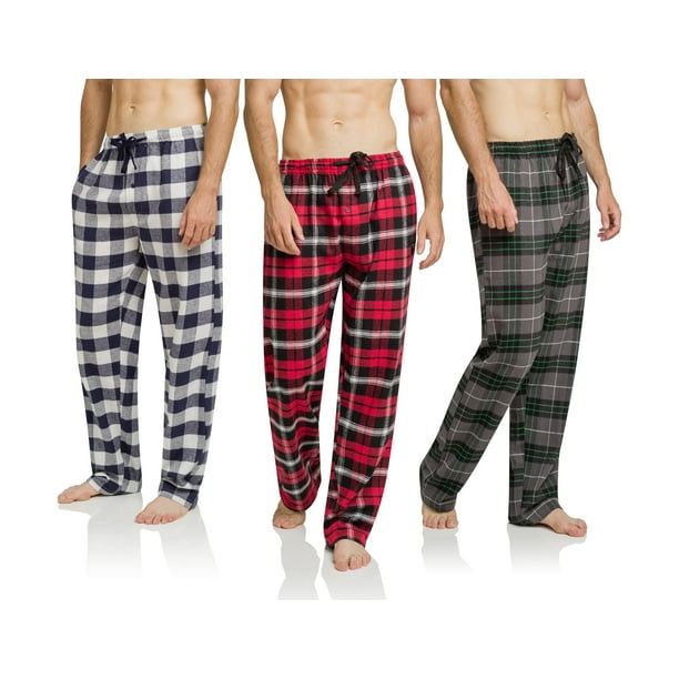 3 Pack Mens Ultra Soft Bottoms, Flannel Pajama (PJs), Lounge, Sleep ...