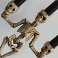 thumbnail image 4 of 3-Candle Candelabra , Flickering Halloween Smokeless Skull Electronic Candle Light for Decor Levamdar  CPB-SSW730-3, 4 of 5
