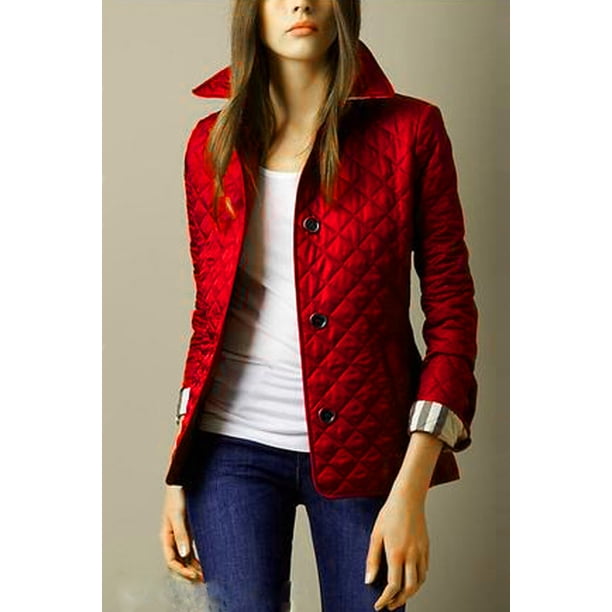 Deseo abrigo multicolor popular moda temperamento solapa de un solo pecho ajustado cálido hilado de algodón
