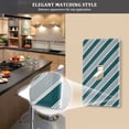 thumbnail image 5 of Yayeee Toggle Light Switch Wall Plate 1-Gang 4.5"x2.7" Home Decorative Outlet Cover, Green Stripes Pattern, 5 of 7