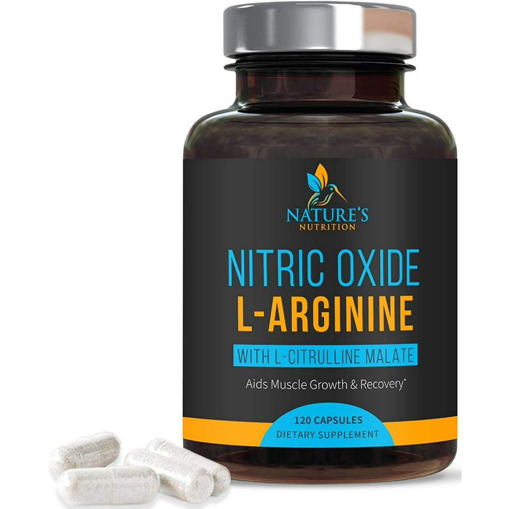 L Arginine Nitric Oxide Supplement Extra Strength 2010mg Citrulline
