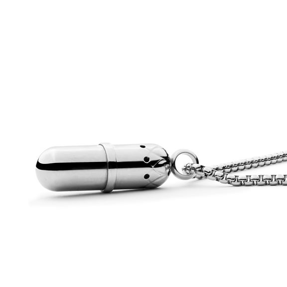 Stimm Essential Oil Diffuser Necklace Aromatherapy Pendant Unisex Anxiety Relief, Stainless Steel, Adult, Teens