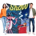 thumbnail image 1 of El Show de la Pantera Rosa anti-pilling, suave, ligera, esponjosa y acogedora de lujo para hogar y cocina – Perfecta para niños y adultos,130X150cm, 1 of 6