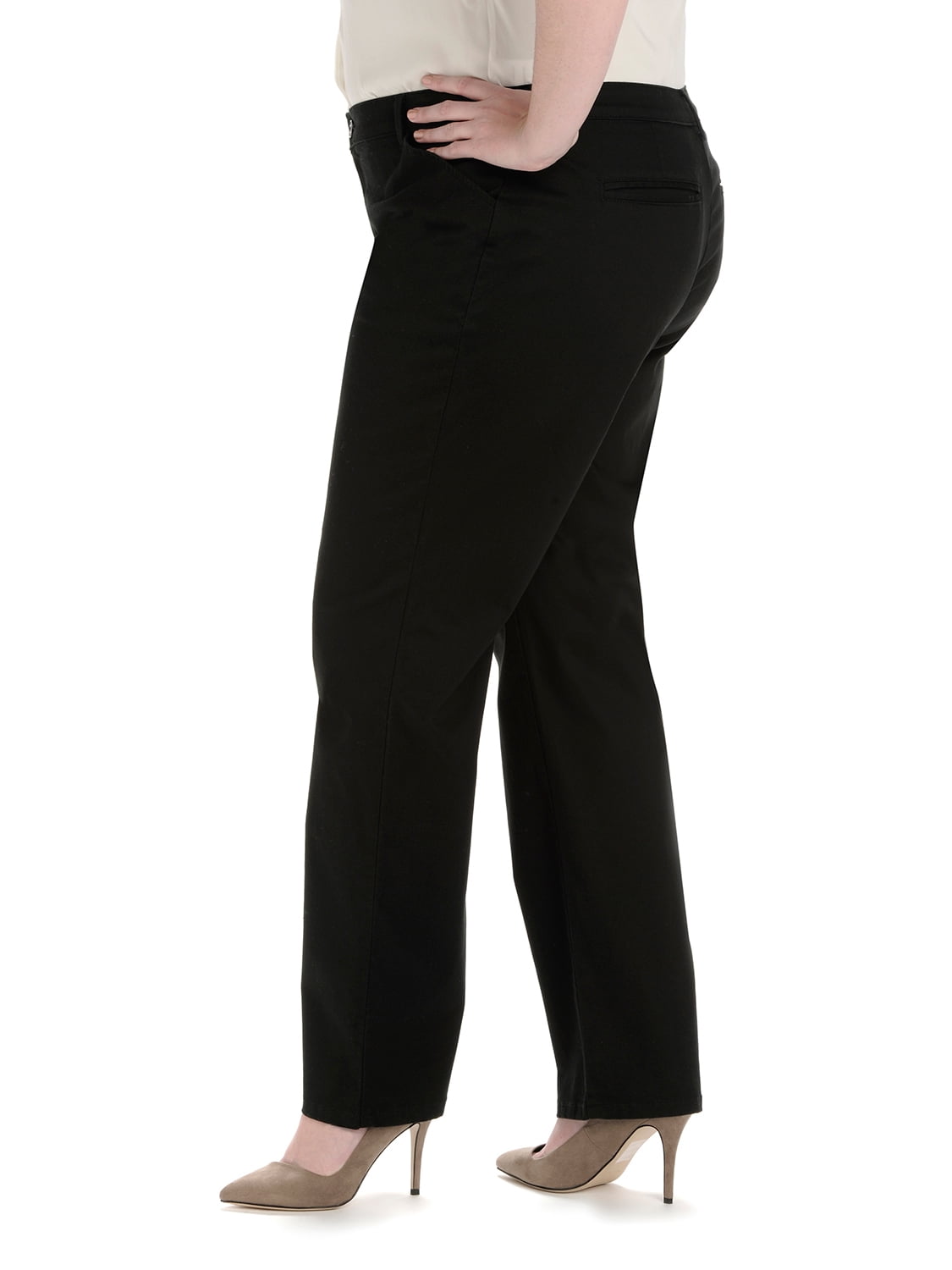 lee women's plus size relaxed fit all day straight leg pant