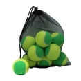 thumbnail image 3 of 20 pelotas de tenis resistentes al desgaste para practicar ejercicio y entrenamiento. Verde Amarillo, 3 of 9