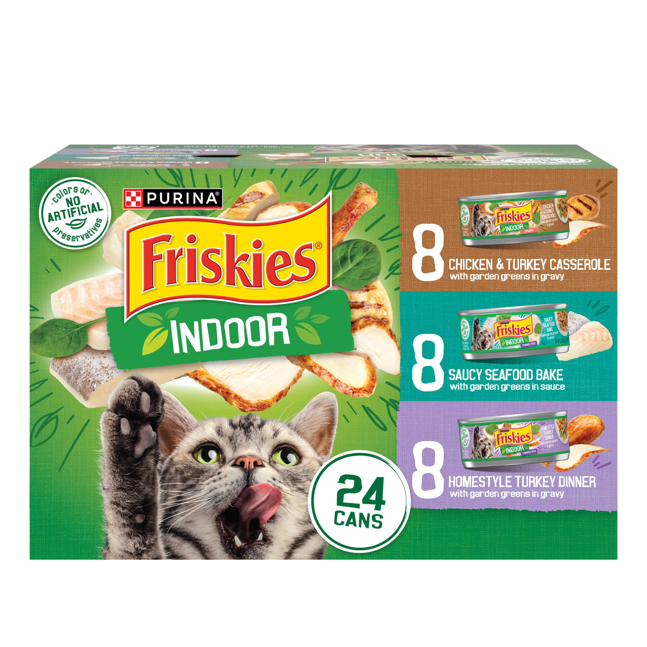 Purina Friskies Variety Pack, Wet Cat Food, 5.5 oz Cans