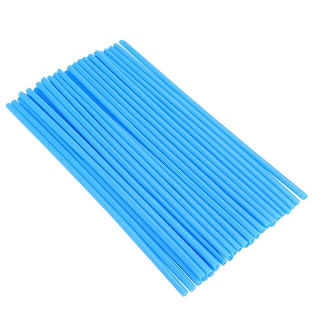 EeaseMX 72 fundas para radios de motocicleta, motocross, todoterreno, llantas, radios, decoración, kit protector (azul claro)