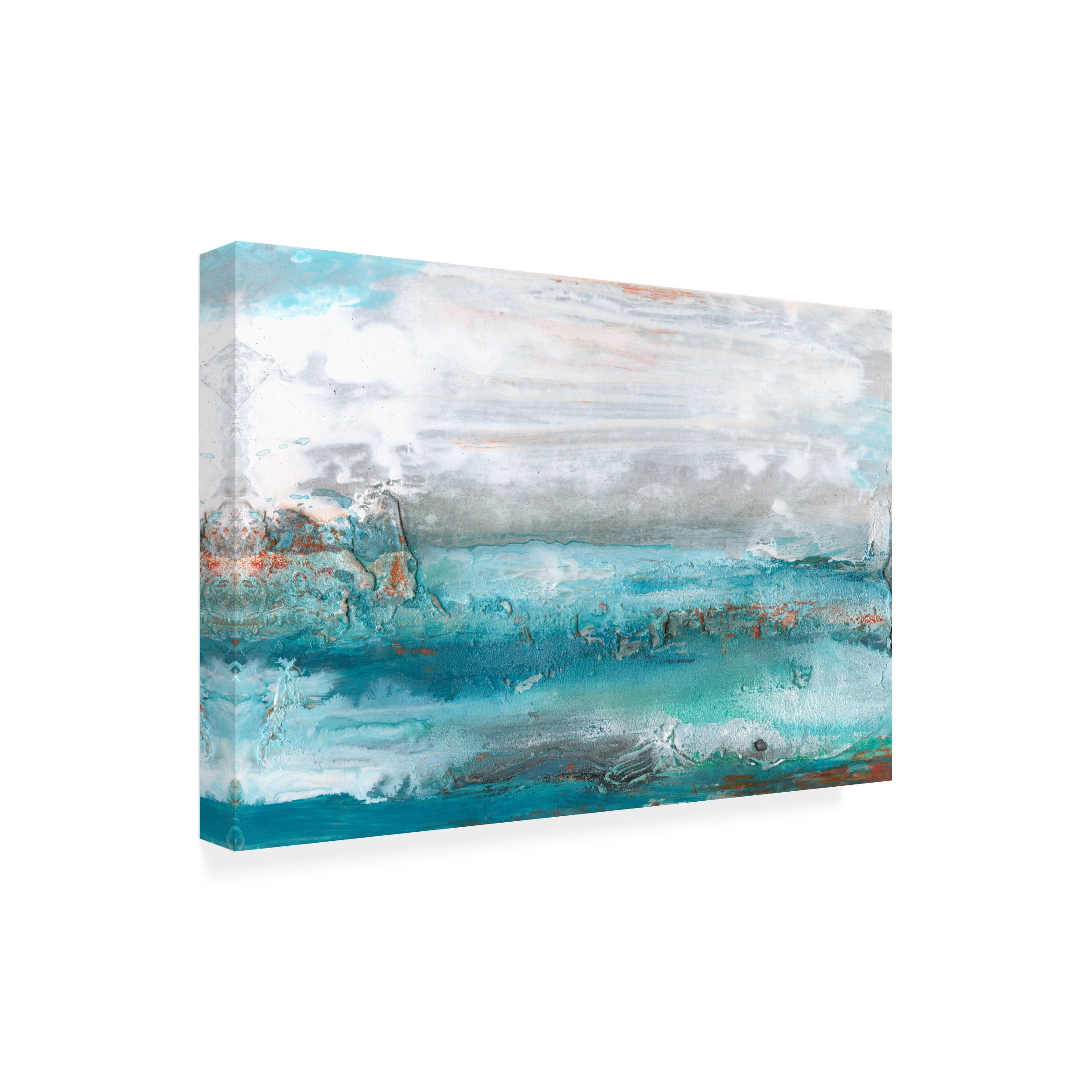 Lila Bramma 'Aqua Sea I' Canvas Art