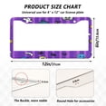 thumbnail image 2 of Aluminum License Plate Frame 2 Pack Car Exterior Accessory Car Tag Holder for Front Rear Plates Cars Decor Halloween-themed Cartoon Style, 2 of 6