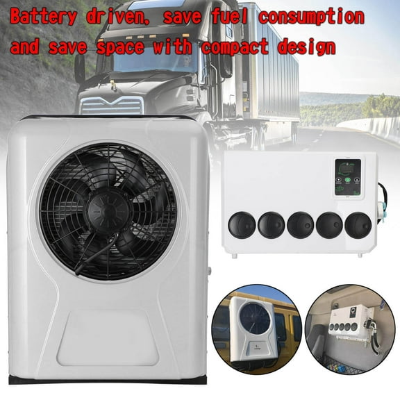 12V 12000 BTU Truck Cab RV Air Conditioner Split AC Fits For Semi Trucks Bus Caravan