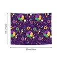 thumbnail image 6 of Hirioo Mardi Gras and Donuts Print Tapestry Lightweight Fabric for Bedroom Aesthetic Home Wall Dorm Décor Living Room Decor 29x37 Inch, 6 of 8