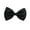 Black, variant on Solid Color Baby Kids Tie Adjustable Necktie Bowtie Party Photography Props