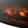 thumbnail image 3 of BELLEZE 28" Freestanding Tempered Glass 5100 BTU 1400W Adjustable Electric Insert Stove Fireplace w/ Remote Control, 3 of 6