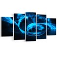 thumbnail image 2 of Fractal 3D Circled Blue Waves, 2 of 3