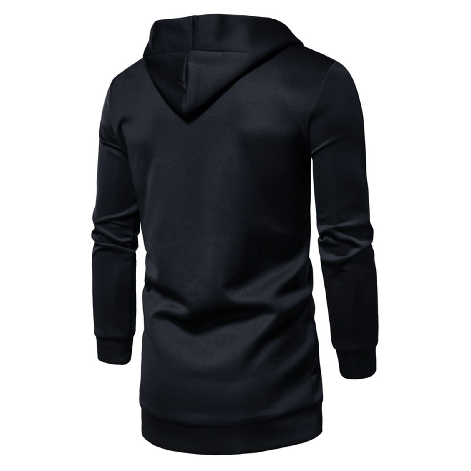wofedyo hoodies for men men's autumn&winter solid color long sleeved ...
