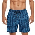 thumbnail image 6 of WAENQINLA Swim Trunks for Men Quick Dry Casual Beach Shorts Tropical Hawaiian Print Summer Vacation Wear with Pockets Multicolor Shorts,Size S-5XL, 6 of 6