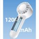 thumbnail image 2 of 2X Mini Ventilador de Mano Recargable por USB, Ventilador Pequeño Portátil de Mano con Flujo de Aire Grande de Alta Velocidad para Exteriores, 2 of 5