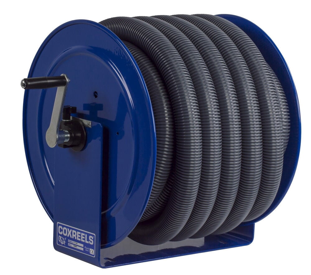Coxreels Hose Reel Vacuum Only Direct Crank Rewind 1 1/2In 2In Id 35' Hose Capacity