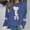 Blue, variant on Zorckvet Valentine's Day Sweatshirt Women Plus Size Pullover Heart Graphic Shirts Casual Long Sleeve Tops