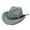 Gray, variant on Walbest Unisex Fashion Rivet Roll Up Wide Brim Felt Western Cowboy Cowgirl Hat Sombrero Jazz Cap
