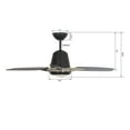 thumbnail image 6 of Smaair 52" Ceiling Fan with Smart Wall Control Light - App Control with Timer and Schedule, 6 of 10