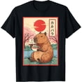 thumbnail image 1 of Capybara Anime Graphic Ramen Kawaii - Camiseta japonesa vintage, 1 of 2