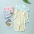 thumbnail image 2 of PEACNNG Newborn Long Sleeve Jumpsuits, Summer Baby Boys Clothes Pink Climbing Suit Rompers Pajamas Baby Clothes, 2 of 5