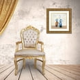 thumbnail image 3 of Purinton, Julia 20x20 Gold Ornate Wood Framed with Double Matting Museum Art Print Titled - Windowsill Garden II Blue, 3 of 4