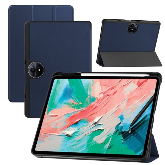 【RUIXH】for TCL NXTPAPER 11 Gen 2 Case 11 Inch Tablet Case PU Material Drop-proof Scratch-resistant Tri-fold Stand Function Built-in Pen Slot Magnetic closure automatic sleep Slim and Portable (dark b