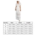 thumbnail image 7 of IDOPIP Women’s Casual Boho Floral Lace V-Neck Dress Embroidery Cocktail Maxi Dress Wedding Evening, 7 of 7