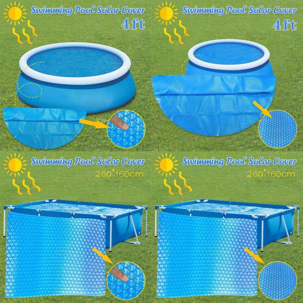 Details about   Pool Solar Cover Round Swimming Paddling Family Easy 8/10/12/15ft A A 
