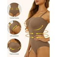 thumbnail image 2 of SAYFUT Tummy Control Bodysuit for Women Strapless Body Shaper Black Thong Bodysuit Tank Top, 2 of 6