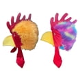 thumbnail image 3 of Hsqqdc Realistic Plush Rooster Shape Hat, Animal Theme Headdress for Party, 3 of 7