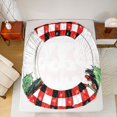 thumbnail image 5 of Homewish Farmhousewaii Rooster 4pcs King Sheet Set, Christmas Flower Bedding, 5 of 7