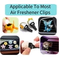 thumbnail image 4 of Car Air Freshener Refills, 30 Pcs Individual Package Car Air Vent Clip Replacement Pads Solid Fragrance Scent Air Freshener Refill Tablets (Lemon), 4 of 7