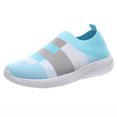 thumbnail image 1 of Dsscvnef Chaussures de Marche Respirantes en Maille pour Femmes Chaussures de Course Décontractées Espadrilles à Enfiler, 1 of 9
