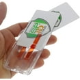 thumbnail image 2 of Rigid Horizontal Two Card ID Badge Holder with Double Red Extractor Slider - Clear Hard Plastic Double Sided 2 Card Protector with Easy to Slide Dispenser for Office Key Cards by Specialist ID, 2 of 7