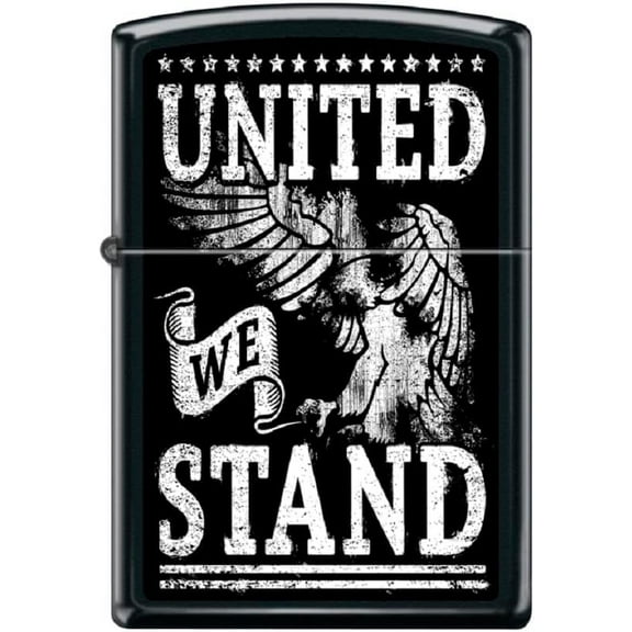 Zippo Lighter - American USA Flag Patriot Bald Eagles United We Stand #Z6005