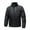 Black, variant on Mens Puffer Jacket Long Sleeve Zipper Stand Collar Down Jacket Winter Solid Color Thickened Warm Coat with Zipper Pockets