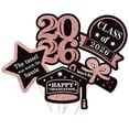 thumbnail image 2 of PickMe Graduation Decoration Class of 2026, Congrats Grad Centerpiece Sticks, 2026 Table Decor Toppers for College Congrats, Grad Party Table Centerpieces, Rose Gold, 2 of 5