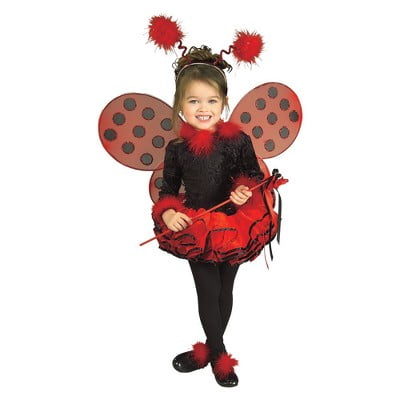 Girls' Toddler Deluxe Ladybug Costume Small (4-6)