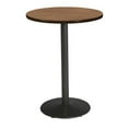 thumbnail image 2 of KFI Studios Mode 3' Round Bistro Table, Studio Teak, Black Base, 2 of 6
